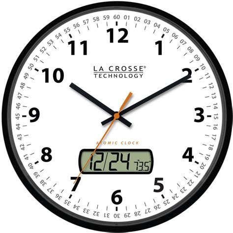 WT-3128U 12 inch Atomic Wall Clock with Date Display – La Crosse Technology