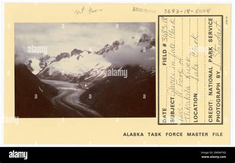 Glacier in Lake Clark Pass - N Fork of Tlikakila River. Alaska Task ...