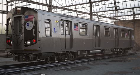 3d new york r160 subway train