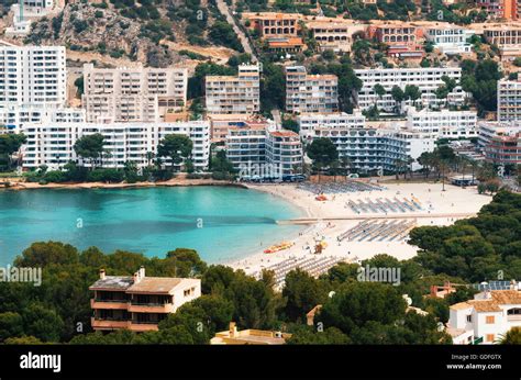 Beautiful view of Santa Ponsa and the beach, Mallorca Stock Photo - Alamy