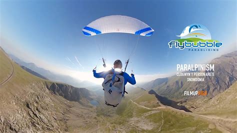 Paragliding from Garnedd Ugain via Clogwyn Y Person arete Snowdonia — Flybubble Walk, Climb ...