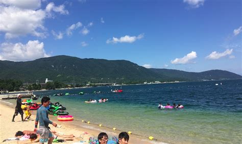 Biwako, largest lake in Japan near Kyoto