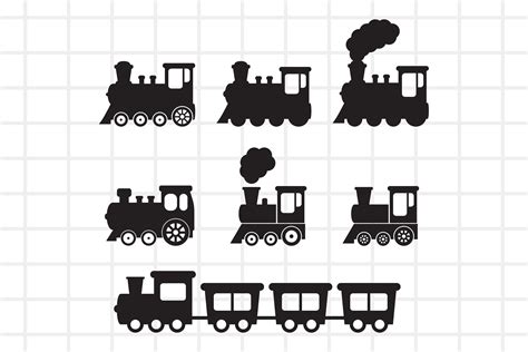 Eps Vector Toy Train Png Toy Train Clipart Toy Train Files for Cricut Toy Train Dxf Toy Train ...