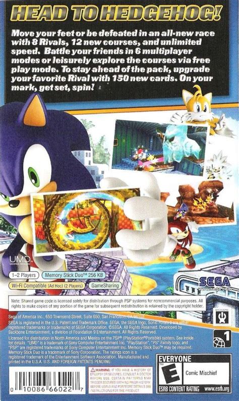 Sonic Rivals 2 Box Shot for PSP - GameFAQs