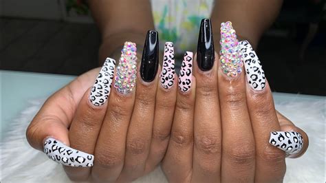 Acrylic Nails Tutorial | Leopard Print Nails | Madam Glam Gel Polish ...