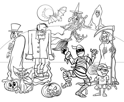 magazinelite: 45+ Halloween Coloring Pages Pics