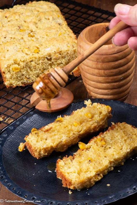 Mealie Bread (Corn Bread) - International Cuisine