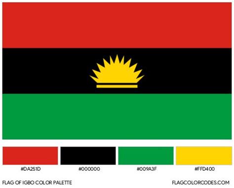 Igbo flag color codes | Flag colors, Color coding, Coding