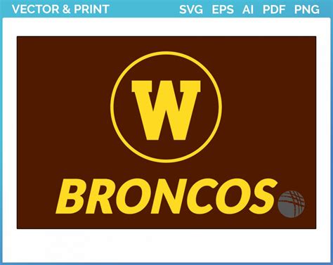 Western Michigan Broncos - Alt on Dark Logo (2021) - College Sports Vector SVG Logo in 5 formats