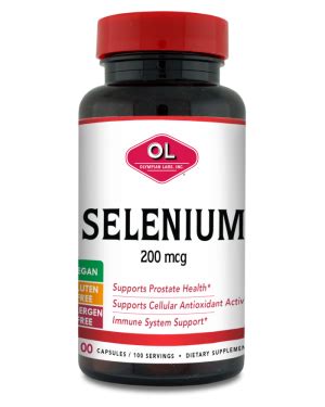 SELENIUM 200mcg - 100 Count | Olympian Labs