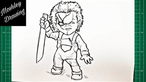 Chucky With Knife Drawing