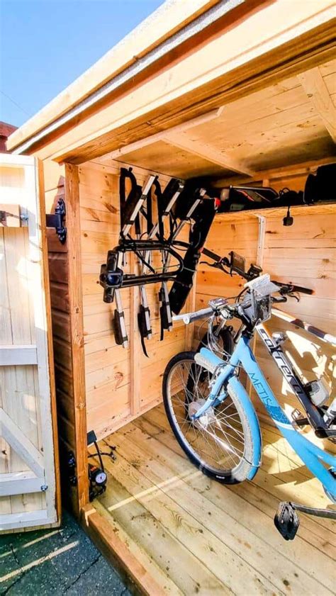 DIY Bike Shed With Free Plans (7ft x 4ft) - The Carpenter's Daughter