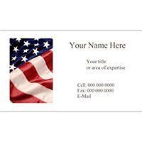 Free Avery® Templates - American Flag Business Card, 10 per sheet ...