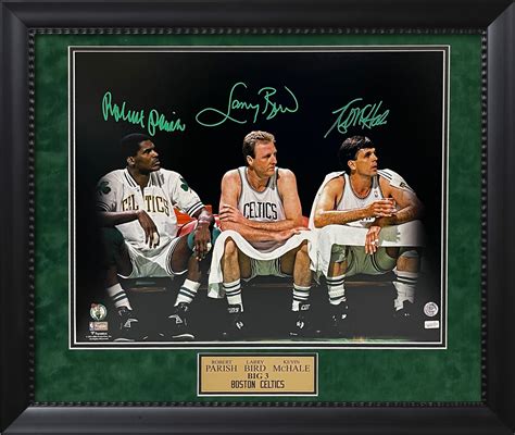 Robert Parish Larry Bird Kevin McHale Triple Autograph Photo 23x27 ...