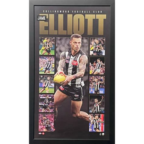 Collingwood Jamie Elliott Lithograph Print - Authentic Autographs ...