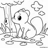 Cute Animal Habitat Coloring Page  Pagescom sketch template