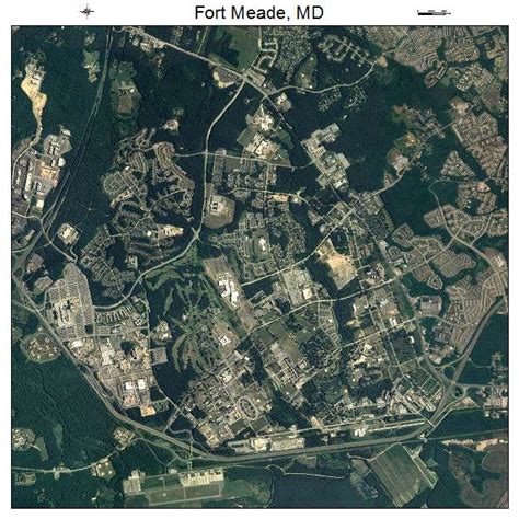 Aerial Photography Map of Fort Meade, MD Maryland