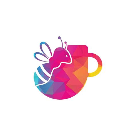 Coffee bee logo inspiration. Cafe or drink design template. 13222372 ...