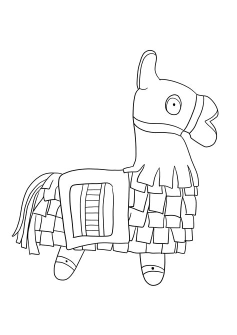 Free Printable Fortnite Llama Coloring Pages Officially Authorized ...