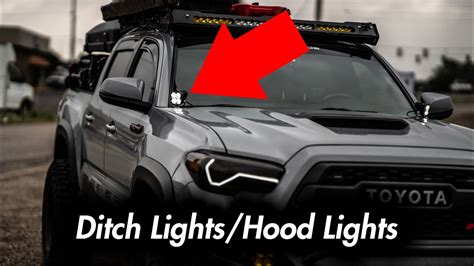 Toyota Tacoma - How to Choose and Install Ditch Lights aka Hood Lights ...