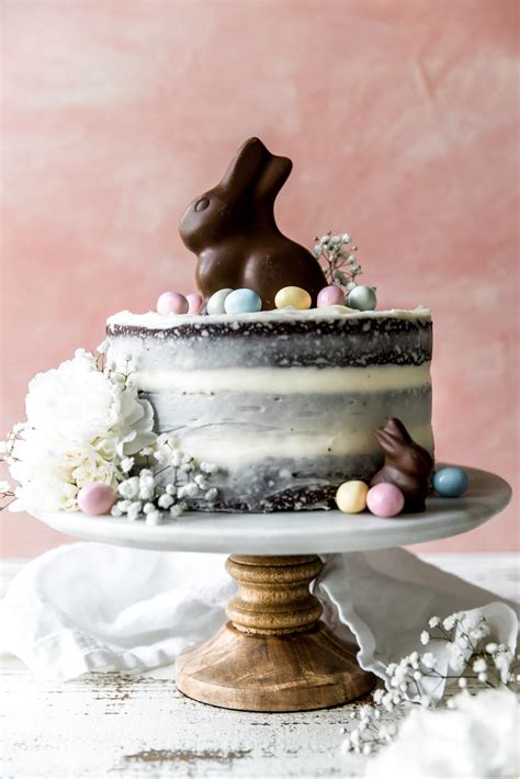 Chocolate Easter Bunny Cake - KJ and Company