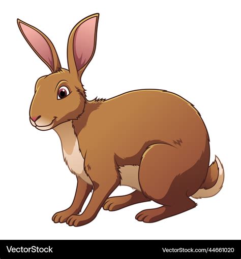 Belgian hare cartoon animal Royalty Free Vector Image