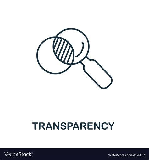 Transparency icon simple element from business Vector Image