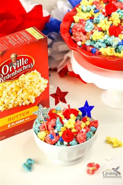 Mother Goose Popcorn Party Mix: Wonder Woman Inspired