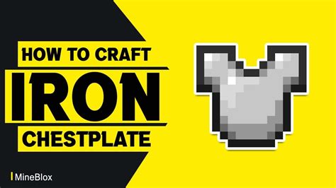 How to Craft an Iron Chest Plate in Minecraft - YouTube