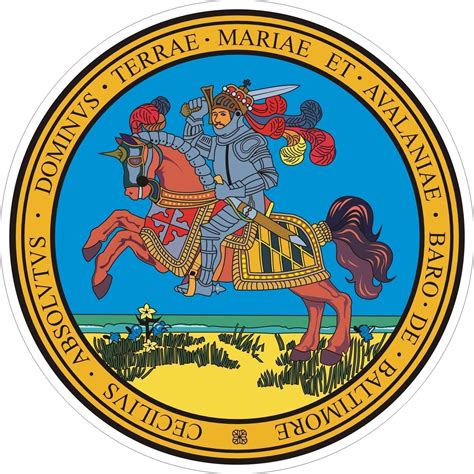 Maryland State Seal 2 Decals / Stickers | Vinyl art, Vinyl sticker ...