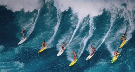 Surfers riding big wave, Hawaii | Wind Junkie | Pinterest | Hawaii, Surfers and Waves