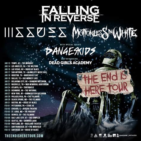 FALLING IN REVERSE ANNOUNCE 2017 END IS HERE TOUR with ISSUES ...