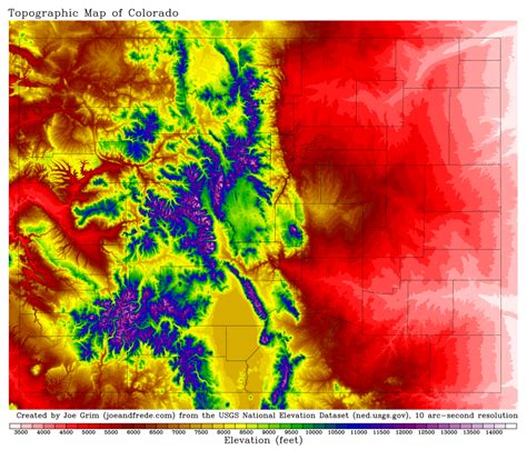 One of the better elevation maps I've seen of Colorado. Cross posted ...