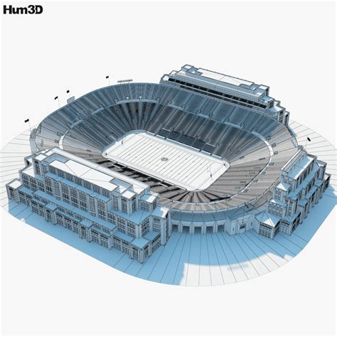 Notre Dame Stadium 3D model - Architecture on Hum3D