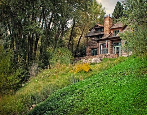 Log Cabin In Aspen Colorado Photograph by Julie Magers Soulen