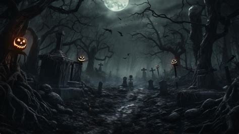 Premium AI Image | Halloween Spooky Forest