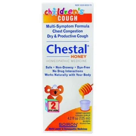 Boiron Children's Chestal Cough Syrup, Honey, 4.2 Fl Oz - Walmart.com - Walmart.com