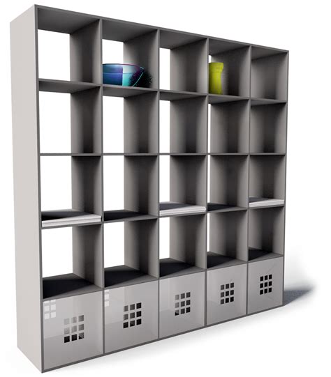 CAD and BIM object - Expedit Bookcase Black - IKEA