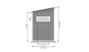 12x6 Backyard Office Shed Plan - Shedplans.org