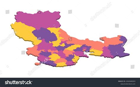 China Political Map Administrative Divisions Provinces Stock Vector (Royalty Free) 2262640203 ...