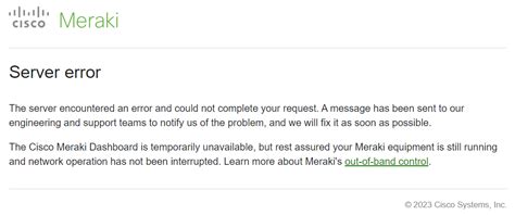 Cannot access the Meraki Dashboard - The Meraki Community