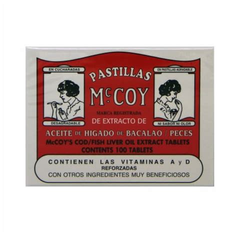 Pastillas McCoy Cod/Fish Liver Oil Extract Tablets, 100 ct - Kroger