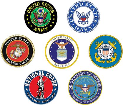 Military Branches Logo - Branches Of The Military Seals - Free ...