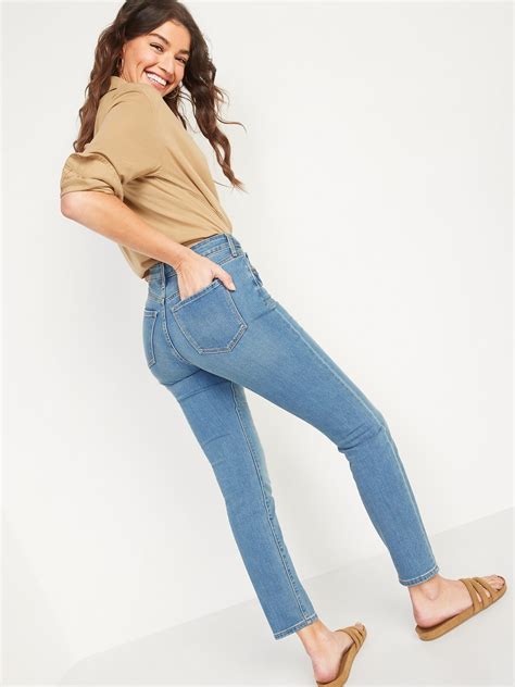 Mid-Rise Power Slim Straight Jeans for Women | Old Navy