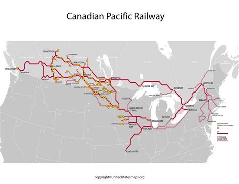 Canadian Pacific Railway Map [Canadian Pacific Railway]