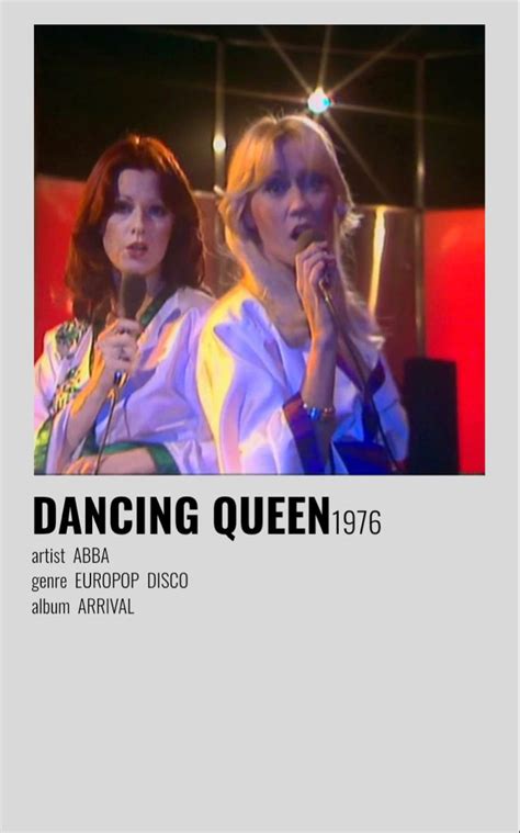 Dancing Queen Music Poster Ideas