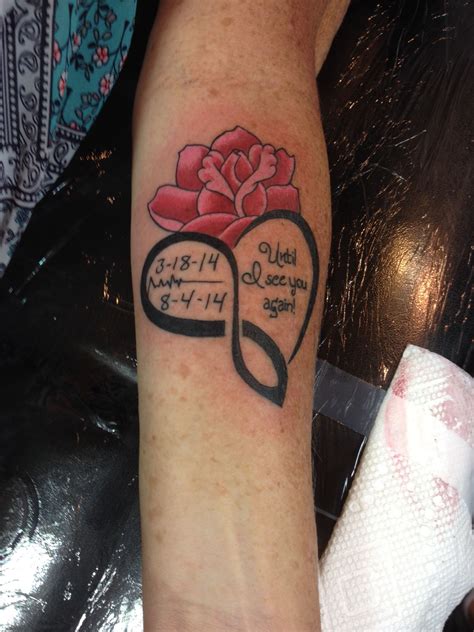 I just got this tattoo in memory of my parents. I lost them both last year. I'm so happy with ...