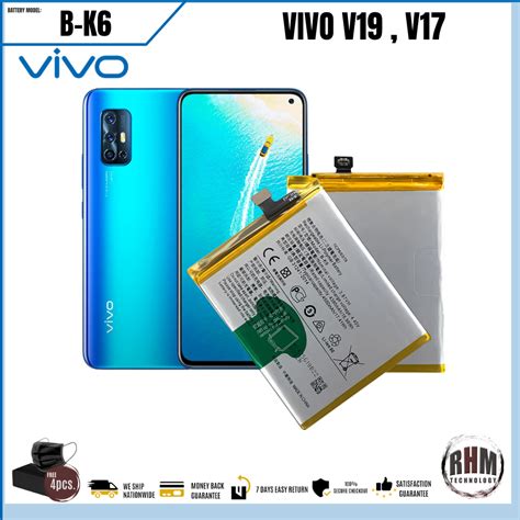 Vivo V19 V19 Neo V17 Battery | battery model: B-K6 (4500mAh) Original ...