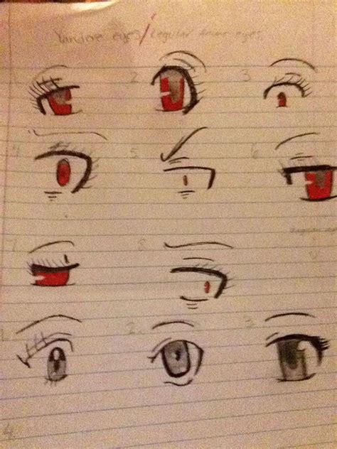 My Drawings - Anime/Yandere eyes - Wattpad