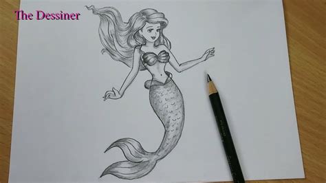 Pencil Drawings Of The Little Mermaid